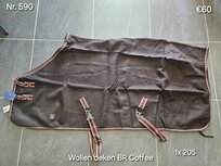 Wollen deken BR Coffee Maat 205