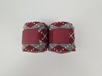 HKM bandage ruit bordeaux