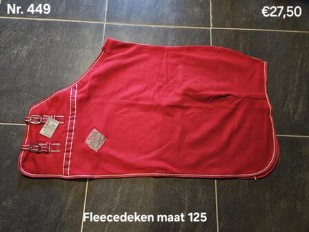 Fleecedeken maat 125