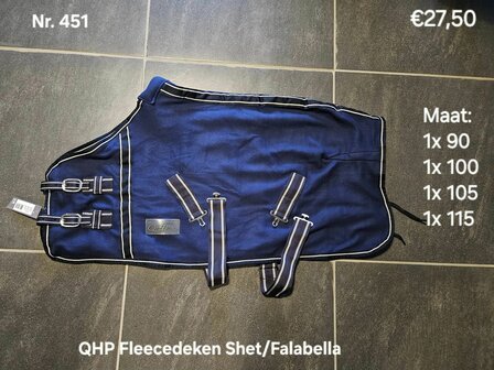 Fleecedeken QHP maat 90