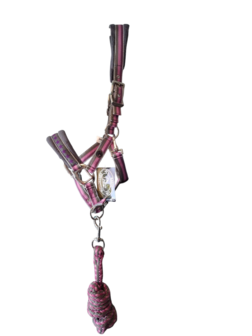 Halsterset Pony HH roze/paars