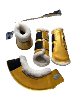Beenbeschermers set HH Cob goud