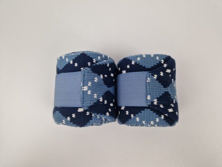 HKM bandage 3M geruit blauw