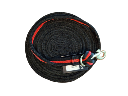 Norton longeerlijn 8m zwart/rood