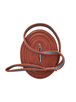 Norton longeerlijn 8m oranje/grijs