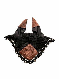 Amidale oornetje glitter full zwart/bruin