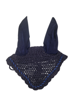 Amidale oornetje gehaakt donker blauw