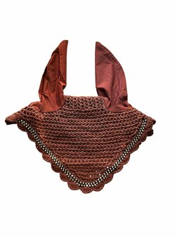 Amidale oornetje bruin glitter