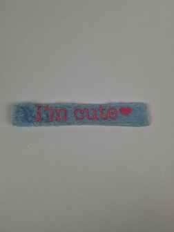 I'm cute neusbontje blauw cob